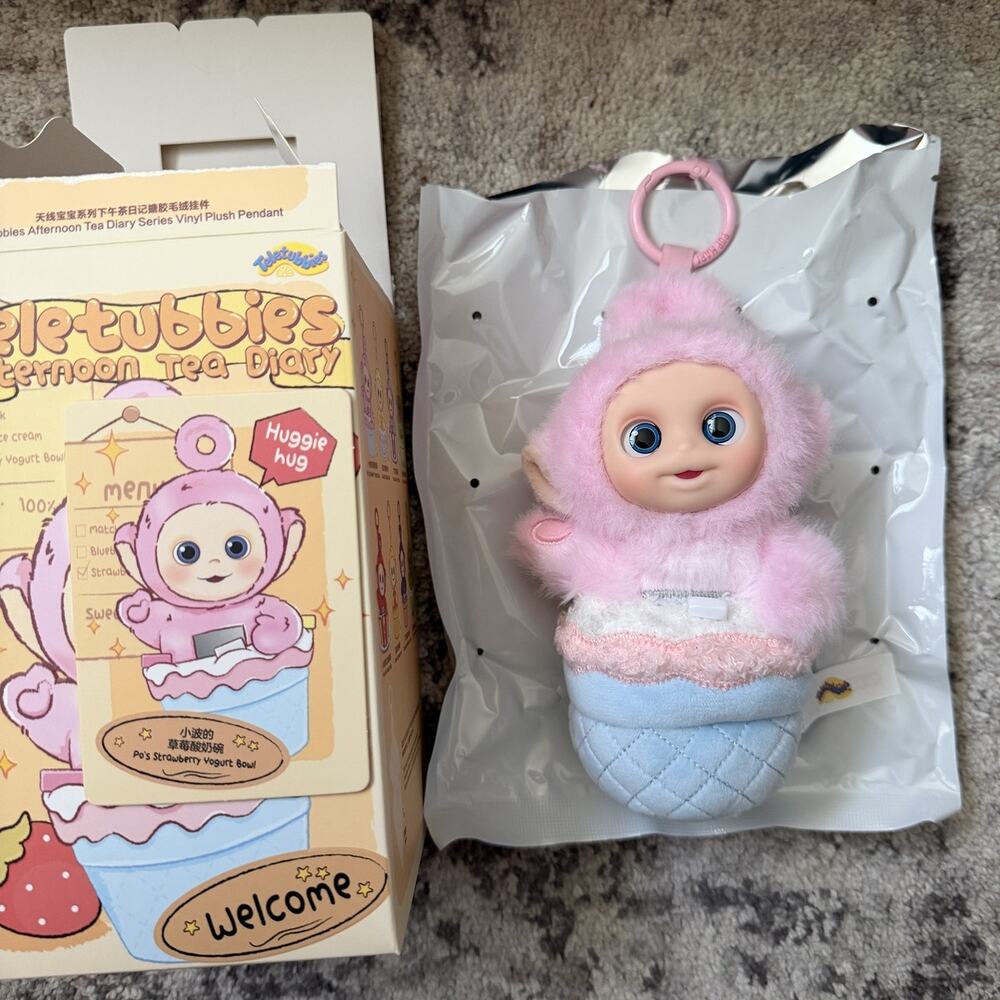 POP MART Teletubbies Afternoon Tea Series - Po's Strawberry Yogurt Bowl